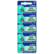 Cartela com 5 baterias botão 371 (SR920SW) para relogios