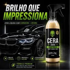 Cera Líquida Híbrida 500ML Super Brilho Automotiva Alien Ind.