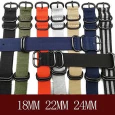 Pulseira De nylon Resistente Da Marca 20mm 22mm 24mm NATO Fivela De Anel Zulu