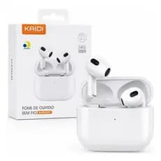 Fone de Ouvido Sem Fio Bluetooth Kaidi Premium  Com Cancelamento  Ruído IPhone Android Computador vá