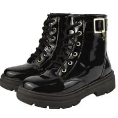 Bota Coturno Infantil Menina Blogueira Estilosa Confortavel brilho