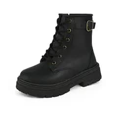 Bota coturno Infantil Feminino Fivela Blogueirinha Confortável