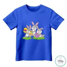 Camiseta Infantil Coelho da Pascoa 100% Algodão