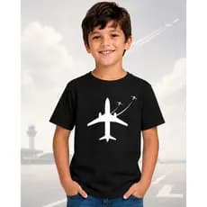 Camiseta Infantil Avião Aviação em Algodão