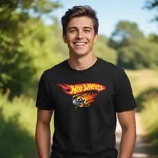 Camiseta Infantil Hot Wheels Unissex Blusa 100% Algodão Camisa Estampada Qualidade Promoção