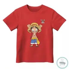 Camiseta Infantil One Piece  100% Algodão