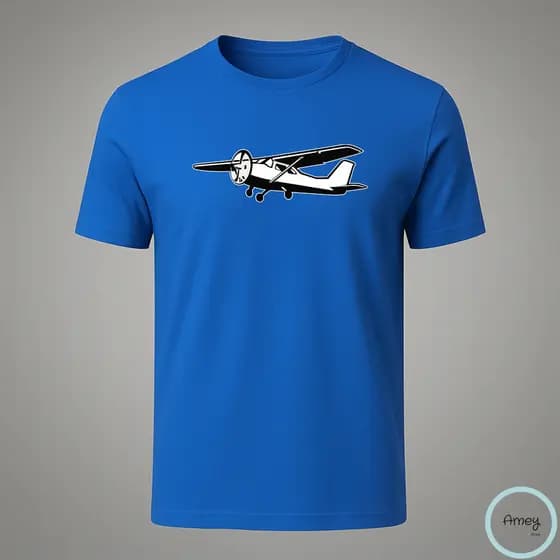 Camiseta / Camisa Adulto Aviação Avião Cessna em Algodão