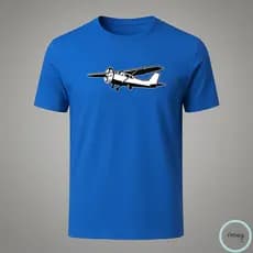 Camiseta / Camisa Adulto Aviação Avião Cessna em Algodão