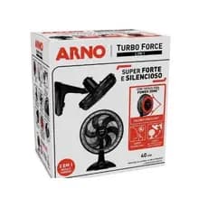 Ventilador De Mesa Turbo Force 2 Em 1 40Cm Preto Arno 127V
