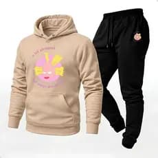 Conjunto Blusa Moletom Canguru + Calça Uniseex  Moda Inverno Lancamento Exclusiva 2026