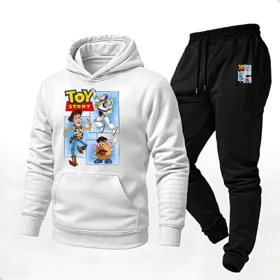 Conjunto Blusa Moletom Canguru + Calça Toy Stor Quadrinho Lançamento Exclusivo 2026