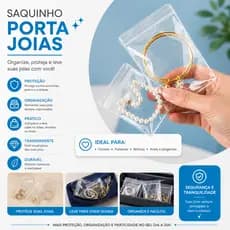 Saco 100/60/50/40/20 peças para armazenamento joias- 5cm x 7cm Transparente para colares e pulseiras