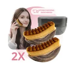 2 unidades Escova Facial Para Drenagem Linfática Modeladora Gua Sha