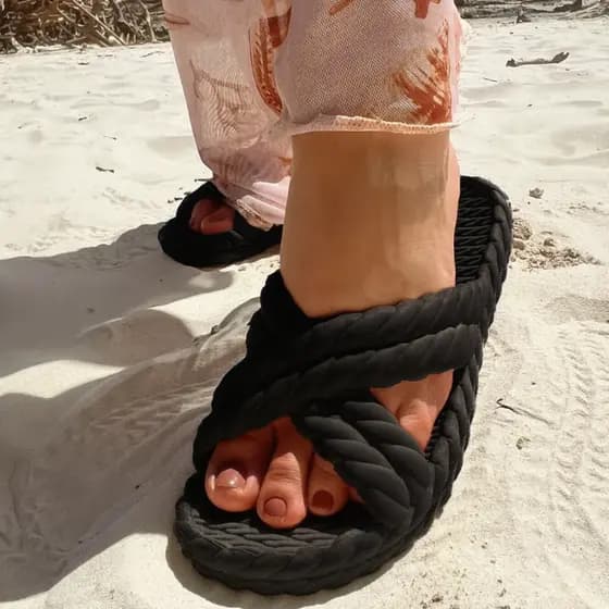 Papete Feminina Chinelo Plataforma Trança x Tamanco Nuvem Feminino Sandália Pronta Entrega