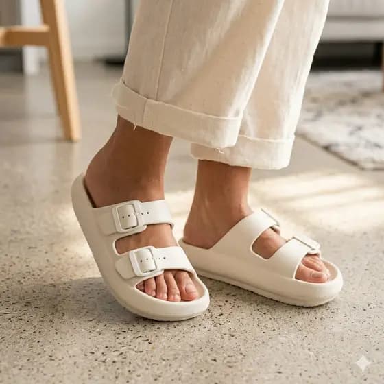 Chinelo Birken Feminino E Masculino Slide Nuvem Fivela Lançamento Confortavel Unissex Sandalia