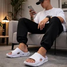 Chinelos Nuvem Runner Masculino Leve Confortável Slide Massageador