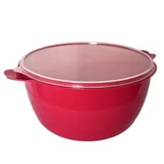 Bowl Saladeira Grande 6 Litros 1Unidades Plastico Resistente Caçarola Bacia C/ Tampa Tigela