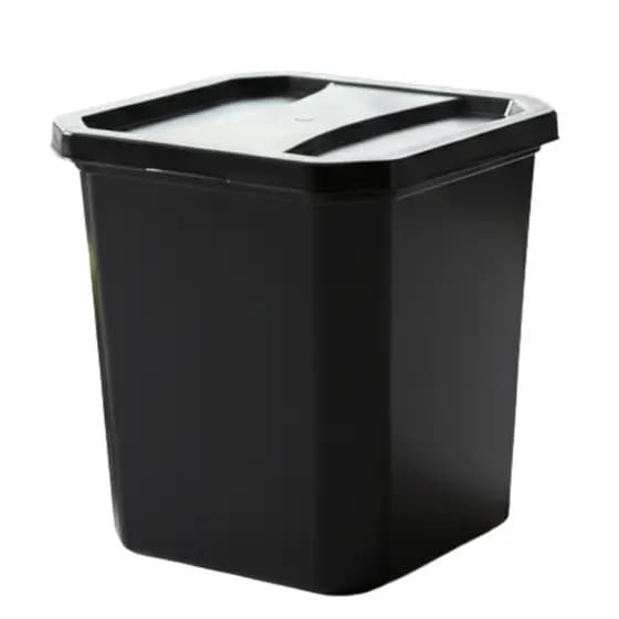 Lixeira de Pia 4 L Compacta com Tampa Plástico Resistente para Cozinha Banheiro Bancada Compacta Organizada