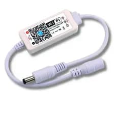 Controlador Dimmer Wifi App Android IOS Fita LED 12v 24v Compatível Alexa Google Home Com fonte