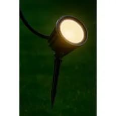 Kit  Luz Led Luminárias Espeto de Jardim Cob Led 7w Branco Quente Luz de LED Jardim Refletor para Plantas a prova d'agua