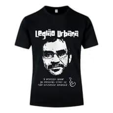 Camiseta Unissex Plus Rock Banda Legião Urbana Renato Ref3