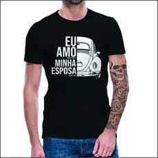 unissex Camiseta De Fusca Carros Antigo Volkswagen Vintage Tecido de Algodão