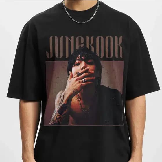 Camiseta T-shirt Unissex Jungkook BTS Kpop Bad Boy 90' 10
