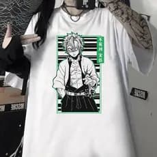 Camiseta Anime Demon Slayer Kimetsu no Yaiba Sanemi Shinazugawa Unissex 26
