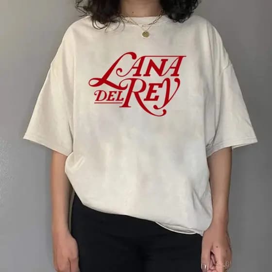 Camisa camiseta t-shirt básica "Lana del rey logo" 25 25 26