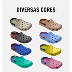 sandália babuche infantil menina  cores lisas e correias coloridas