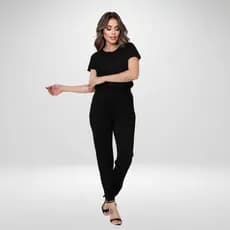 Conjunto Feminino Calça e Camisa Tecido Suede Soltinho e Confortável Mirela