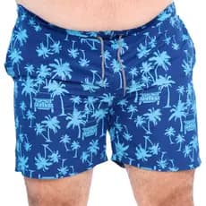 Shorts Masculino Tactel Plus Size Estilo Praia Coqueiro Com Forro