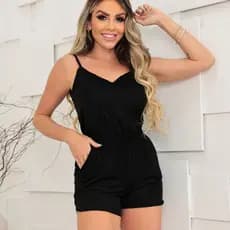 Conjunto Shorts e Regata Cores Da Moda Primavera Verão Suede Olivia