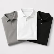 Kit 3 Camisa Polo Piquet Masculina Algodão Premium Casual Conforto