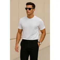 Camisa Básica Masculina 100% Algodão Premium Conforto Casual
