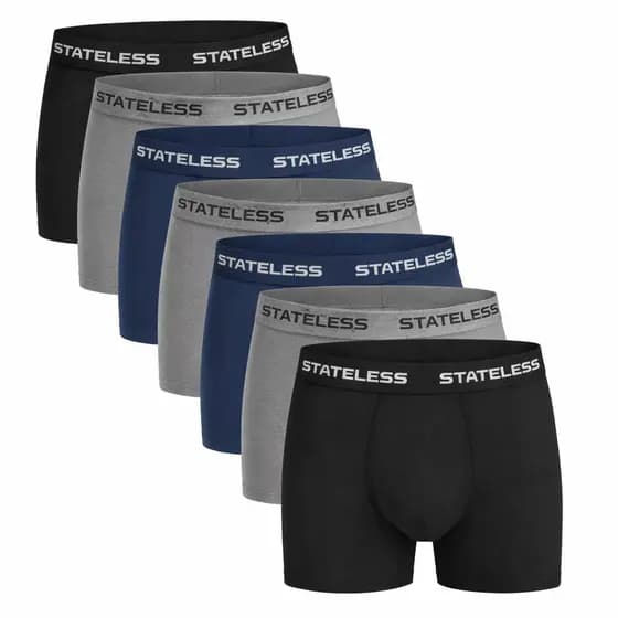 Cueca Boxer Masculina Microfibra Kit 7 / 6 / 5 / 4 ou 3  Elastano Confortável Costura Reforçada Não Enrola Respirável
