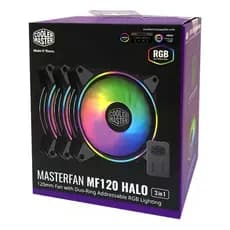 Kit Ventoinhas Cooler Master Masterfan Mf120 Halo Rgb 3x120m