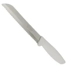 Kit 2 Faca Para Pão Serrilhada Aço Inox Plenus 8 Poelgadas Tramontina Cabo Branco IMP