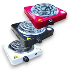 Fogareiro Elétrico Camping 1000 Watts 1 Boca Portátil 110v Ou 220v Premium IMP