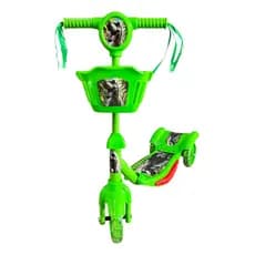 Patinete 3 Rodas Infantil Dobrável Com Som E Luz DINOSAURO