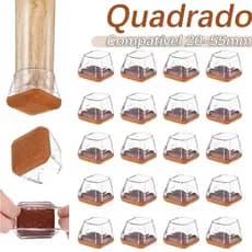 8/16 Peças protetor de cadeira silicone pés quadrado grande Protetor de mesa Feltro Evita Riscos