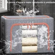 Caixa De Armazenamento DobráVel 100l Grandes à Prova D'áGua Com Visor Transparente Multiuso