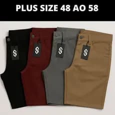 Kit 4 Bermudas Sarja Masculina 48 Ao 58 Plus Size Extra Grande