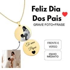 Colar Personalizado Presente Dia Dos Pais Gravação Grátis Lembrança Acessório Alta Qualidade