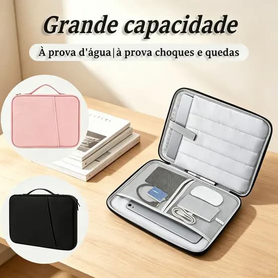 Bolsa Impermeável para Tablet 11 13 Polegadas Estojo Protetor Almofadado com Múltiplas Camadas