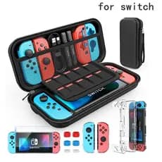 Estojo de Transporte para Gamepad do Switch Organizador para Switch/Switch OLED/V2 com 8 Slots para Cartuchos de Jogos