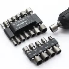9/14pecas jogo de Bits soquete para parafusadeira 5 A 13mm kit de bits sextavado