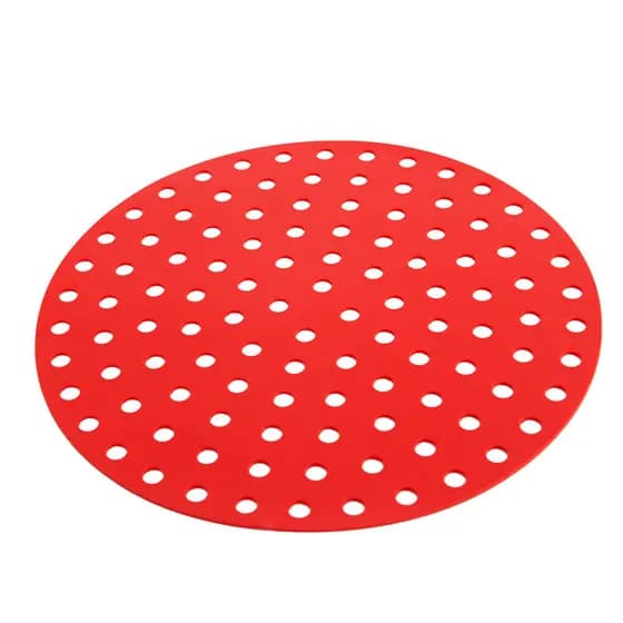 PROTETOR DE SILICONE PARA AIR FRYER E  APOIAR PANELAS 23CM TAPETE REDONDO