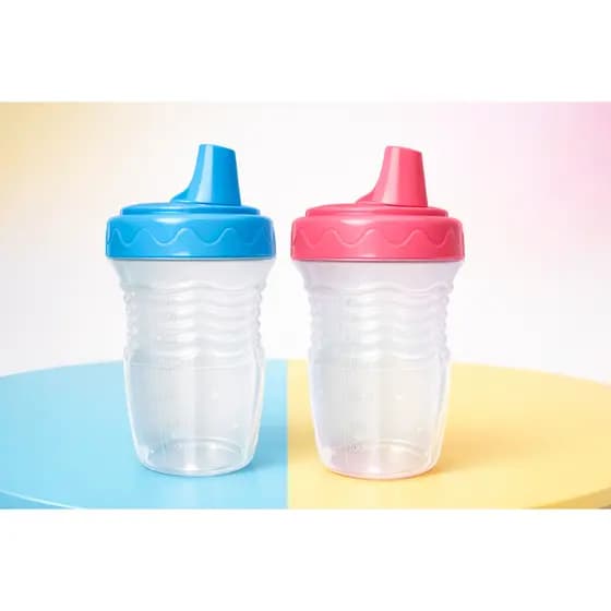 COPO PLASTICO 200ML CHUQUINHA COLORS COM BICO DURO INFANTIL BEBE
