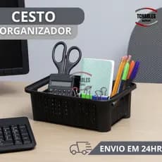 Cestos Organizadores Multiuso  20x13,7cm Gaveta cozinha Escritório Banheiro